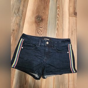 NWOT Express Rainbow Shorts  Size 00